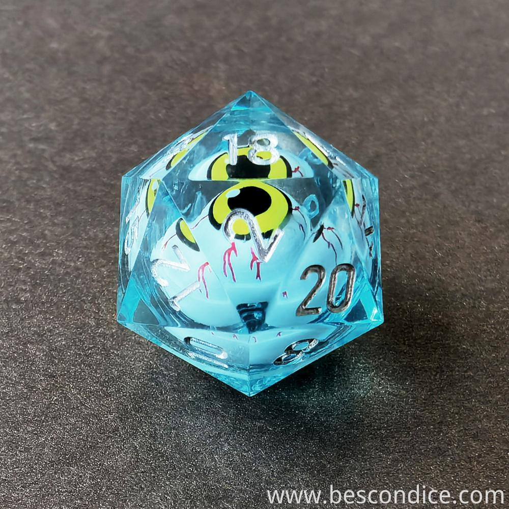 Sharp Edged Rolling Eye D20 3